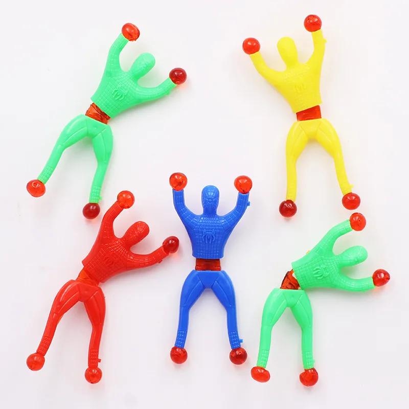 5-50 Pcs/set 8.5cm Sticky Toy Window Men With Sticky Hand 3 Toys Color And Years Over Plastic Suitable Feet For Children