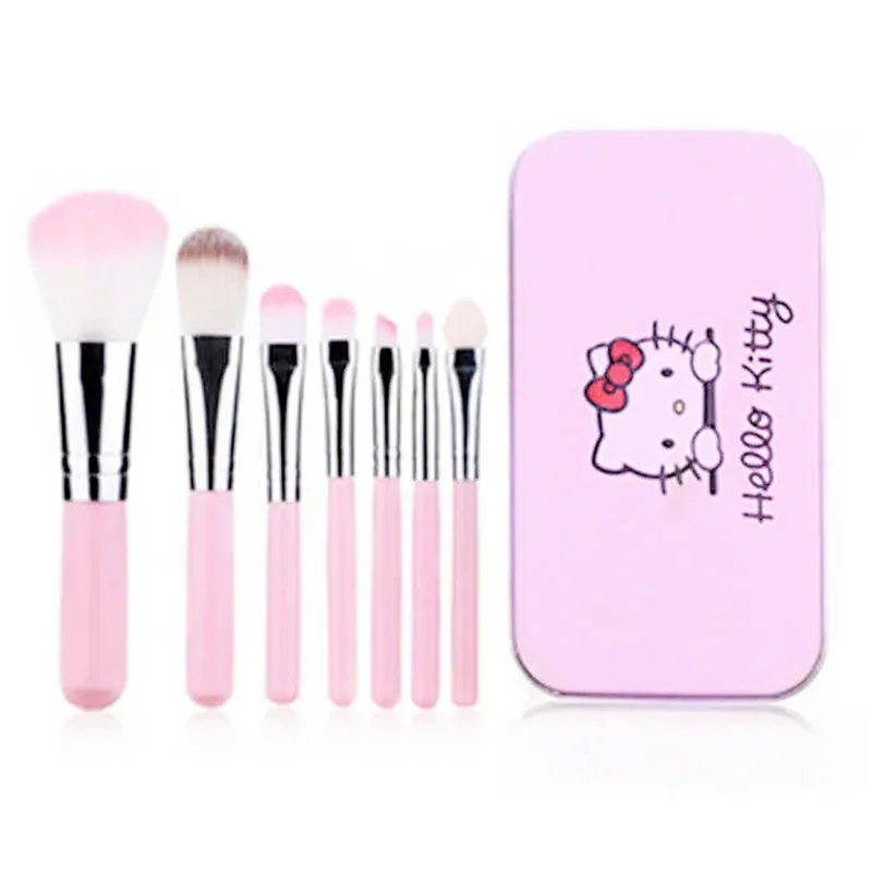 Cartoon Hello Kitty Makeup Brushes Fashion Anime Sanrio Y2k Accessories Kitty Stuff Women Beauty Tools Girls Gift Gift Box