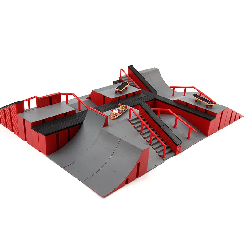 Finger Skateboard Big Scene DIY Mini Park Finger Skatepark Ramp Track Stairs Venue Combination Indoor Home Toys