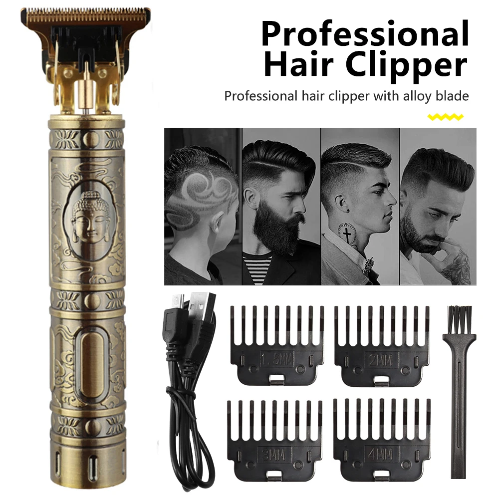 Hair Clipper Light Head Electric Hair Clipper Electric Hair Clipper Oil Head Hair Clipper Carving Mark Razor