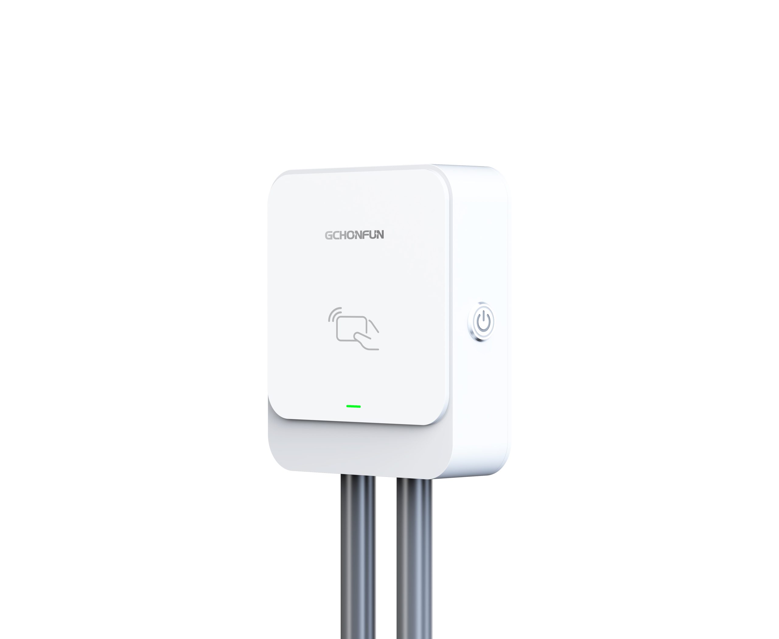 GCHONFUN 7KW Dual commercial EV charging station could supply up to 32A on each charging port. Easily accept payments, set up charging rates, let your customers reserve and schedule charging sessions via the mobile app or swipe card. GCHONFUN guarantees up to 40 miles on every hour of charging.Dual commercial EV charging station could supply up to 32A on each charging port.